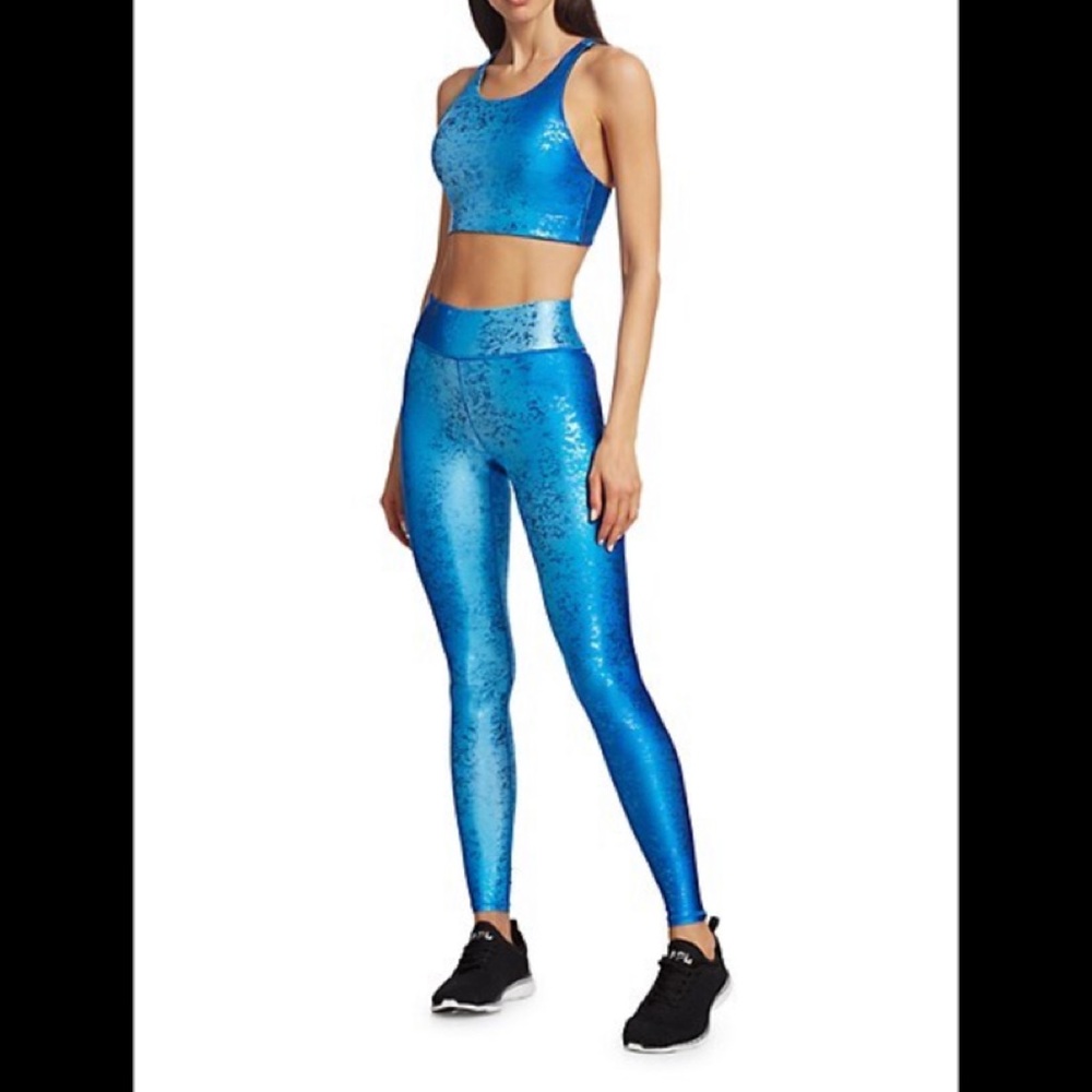 NWT Terez Fantasy Balayage Foil-Print Leggings